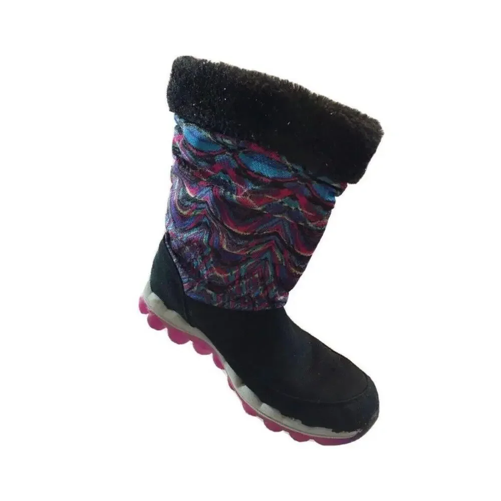 Skechers Skech-Air Boots Air Chills  Womens 5‎ Winter Suede Fabric Mid Calf Boho